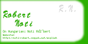 robert noti business card